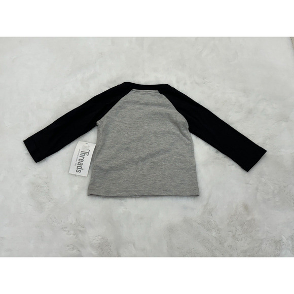 Baby Toddler Halloween Little Monster Shirt Glow in the Dark Black Gray 12M - Picture 7 of 7